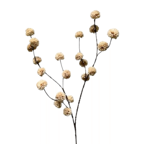Kunsttak pompom spray M Cream