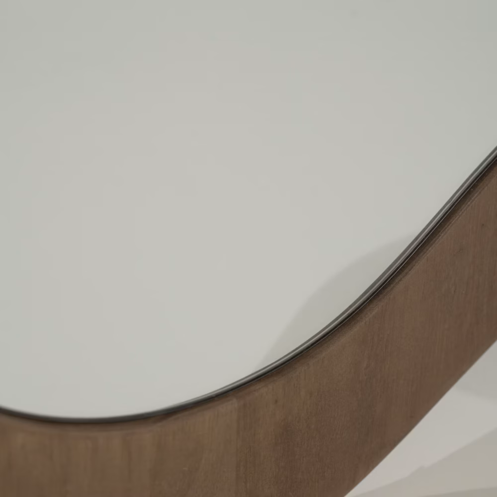 Organische Spiegel Laban XL Hout - Afbeelding 5
