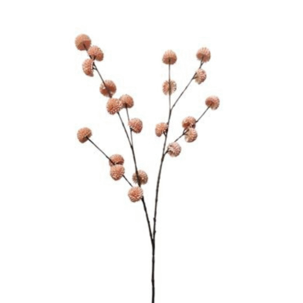 Kunsttak pompom spray M Salmon