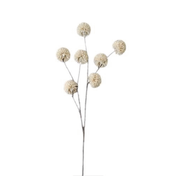 Kunsttak pompom spray L Cream