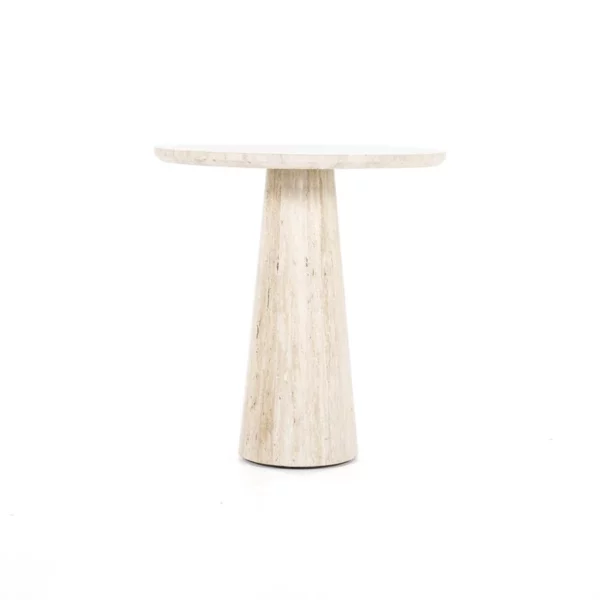 Tafel / Bijzettafel Aime travertine – 70x70x75 cm