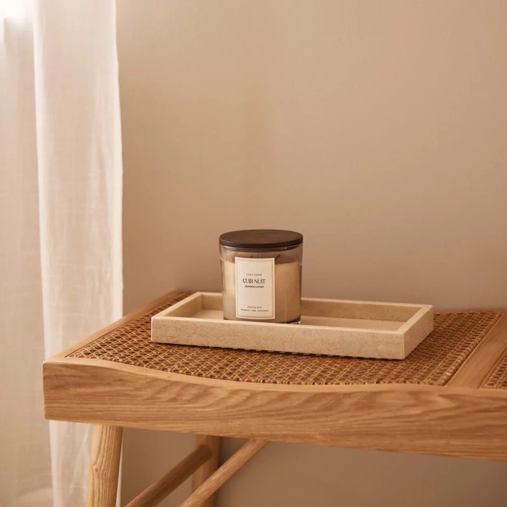 Marmer dienblad tray 15x30cm beige - Afbeelding 3