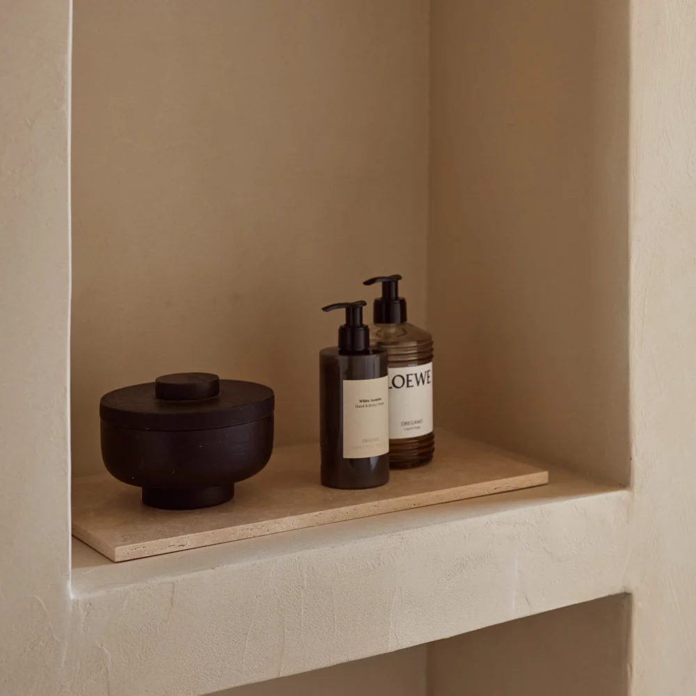 Travertine dienblad rechthoek L 20x40cm - Afbeelding 4