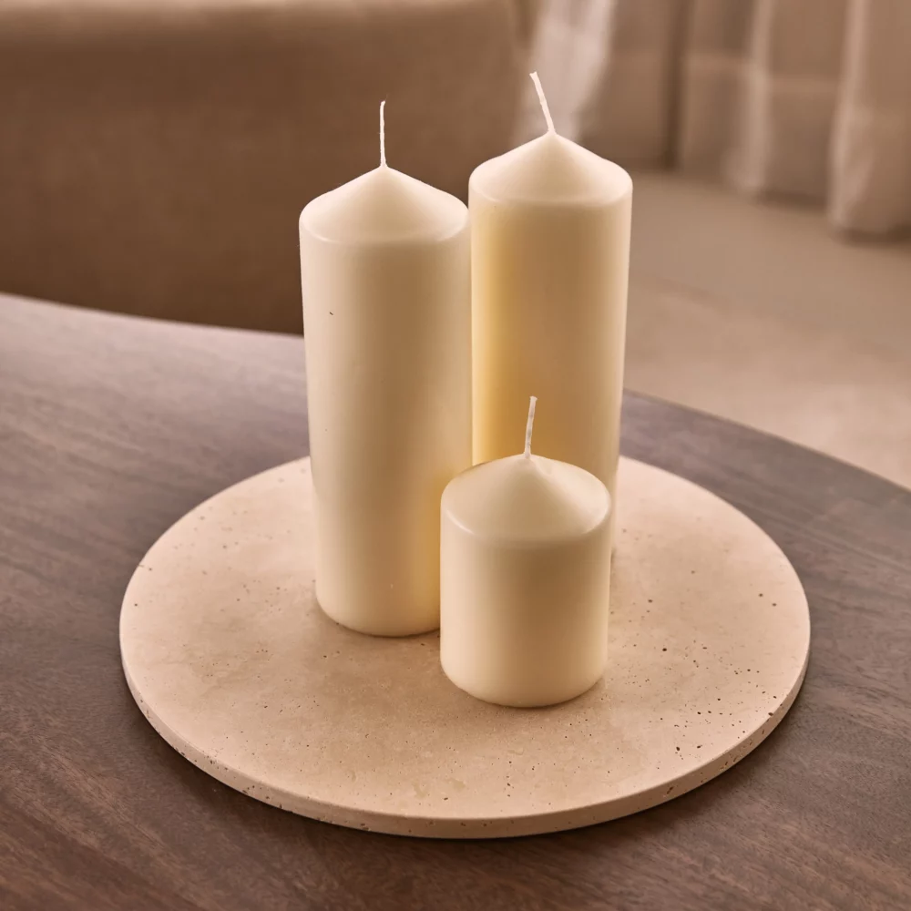 Dienblad rond travertine Ø30 - Afbeelding 2