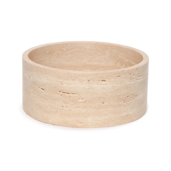 Travertine fruitschaal rond Ø24cm