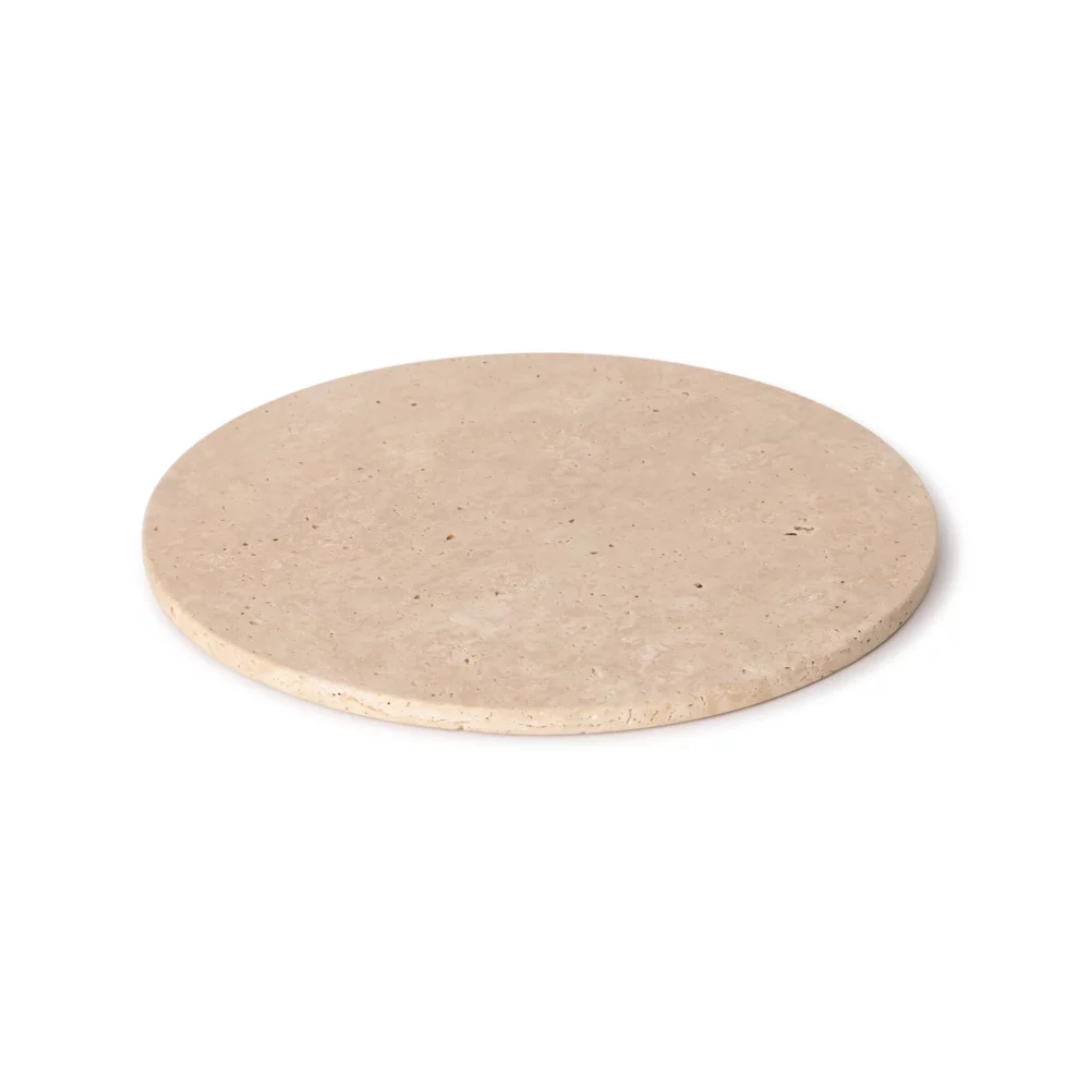 Dienblad rond travertine Ø30