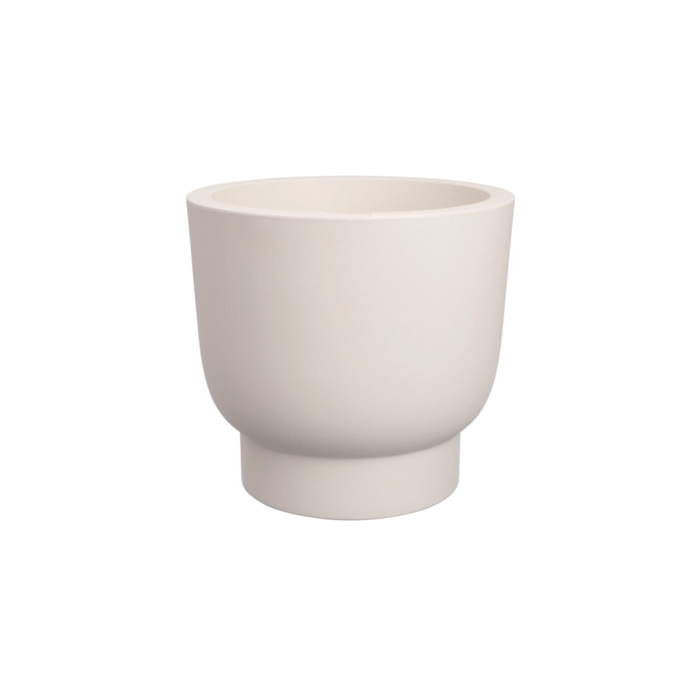 Pot amber grail 30cm linnen wit