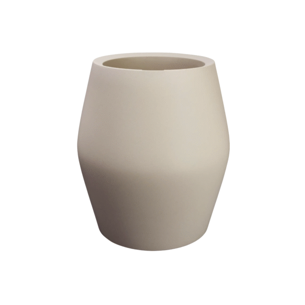 Pot june split high 46cm balanced beige