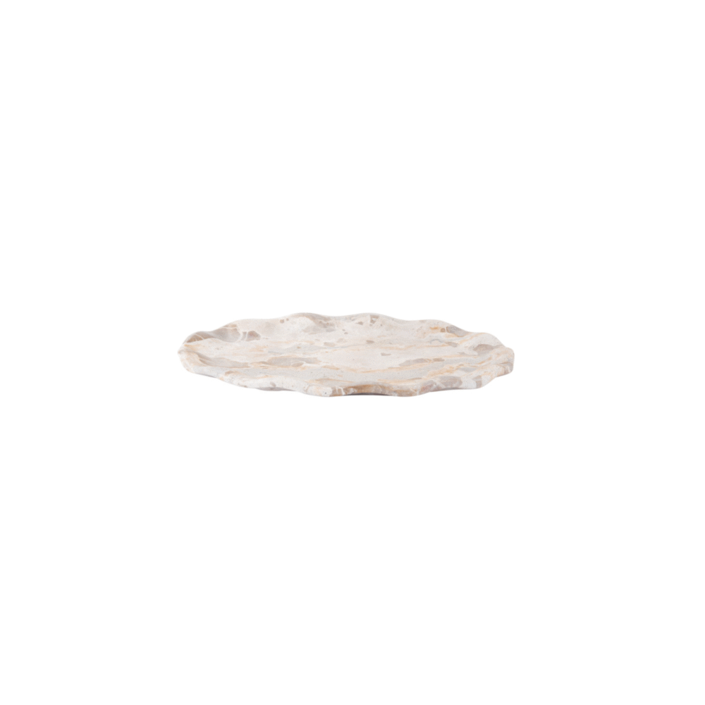 Dienblad Waved Oval M - Bruin