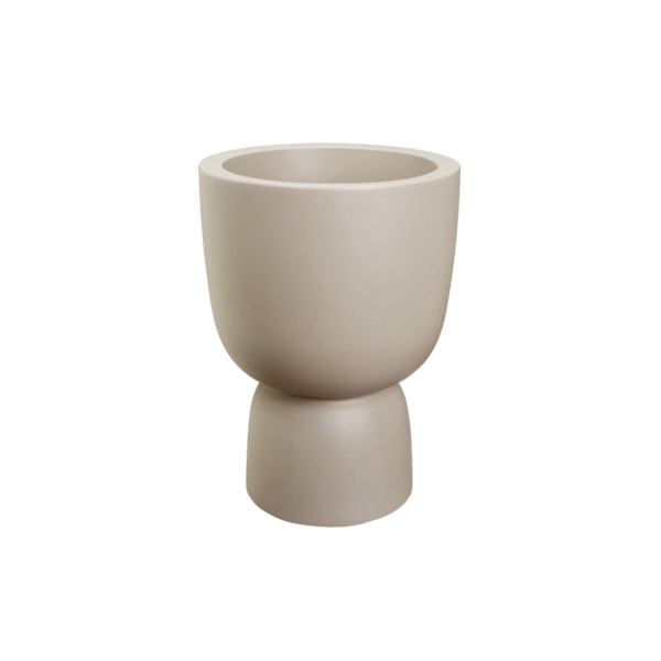 Pot Amber coupe 35cm balanced beige