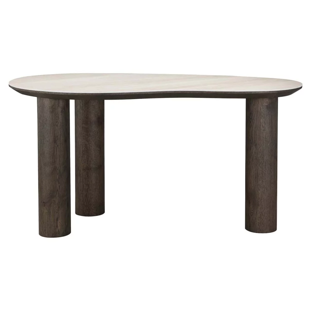 Bureau Ritz Travertin en eiken, 150 x 75cm