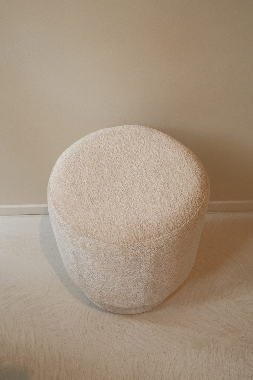 Poef LDE ø40×48 170 beige - Afbeelding 2
