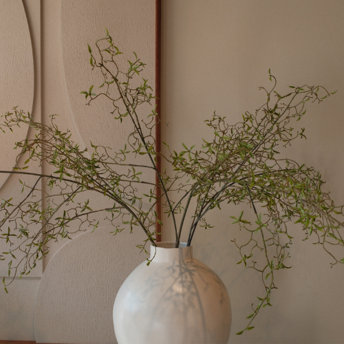 Kunsttak leaf spray 122 cm green