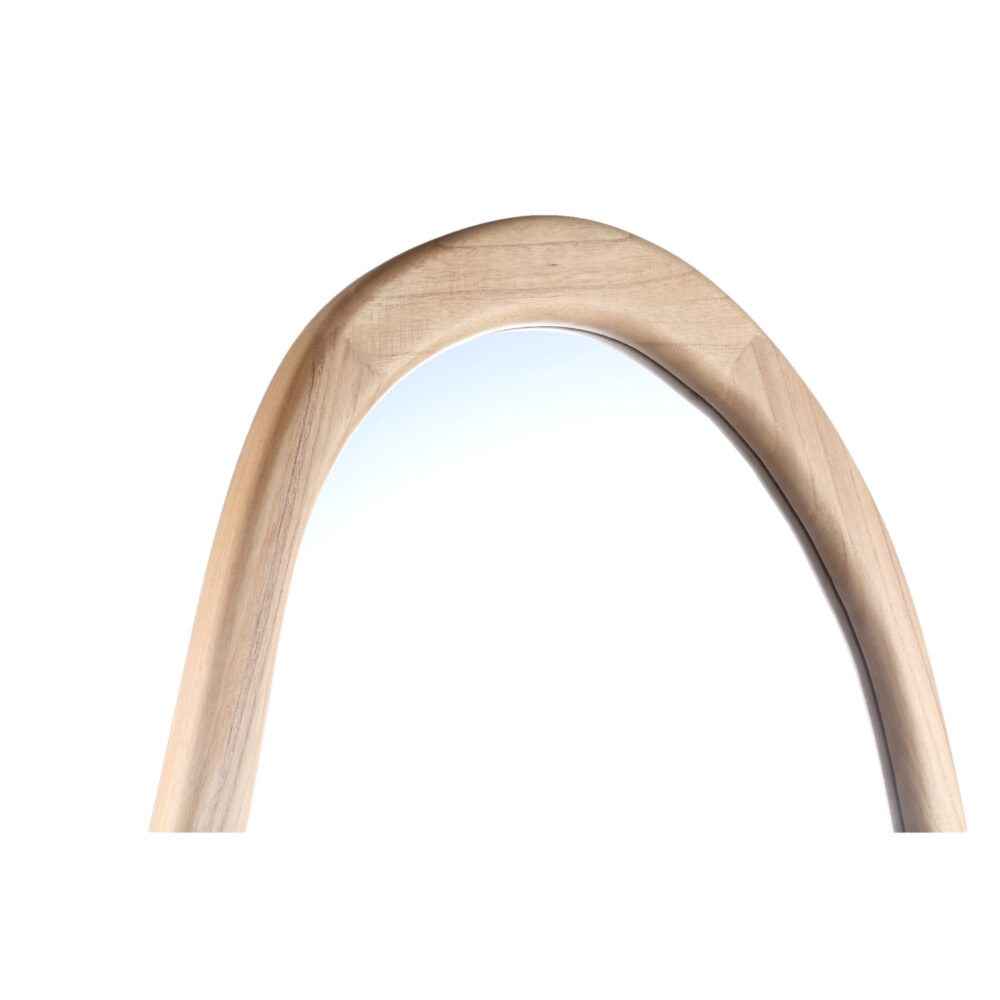 Spiegel Barragh Natural Solid Wood Organic Mirror Oval - Afbeelding 3