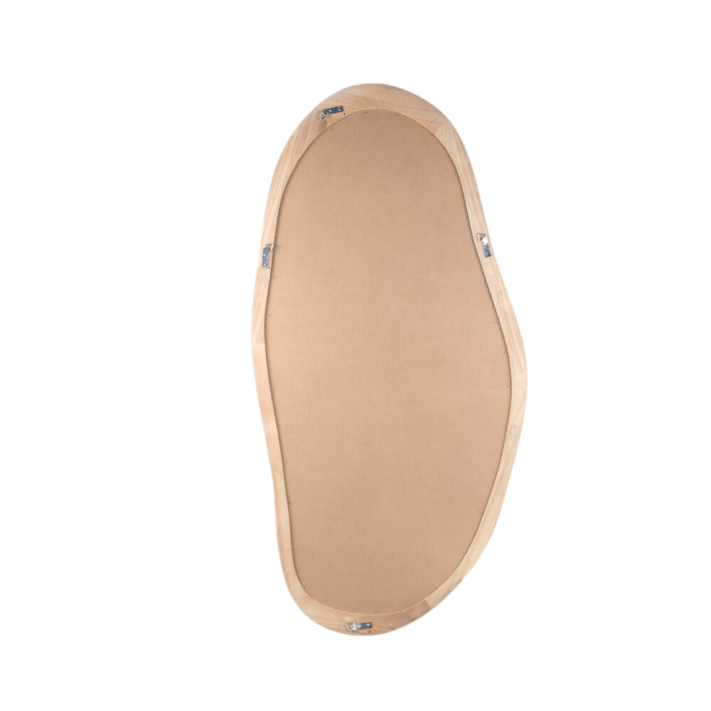 Spiegel Barragh Natural Solid Wood Organic Mirror Oval - Afbeelding 4