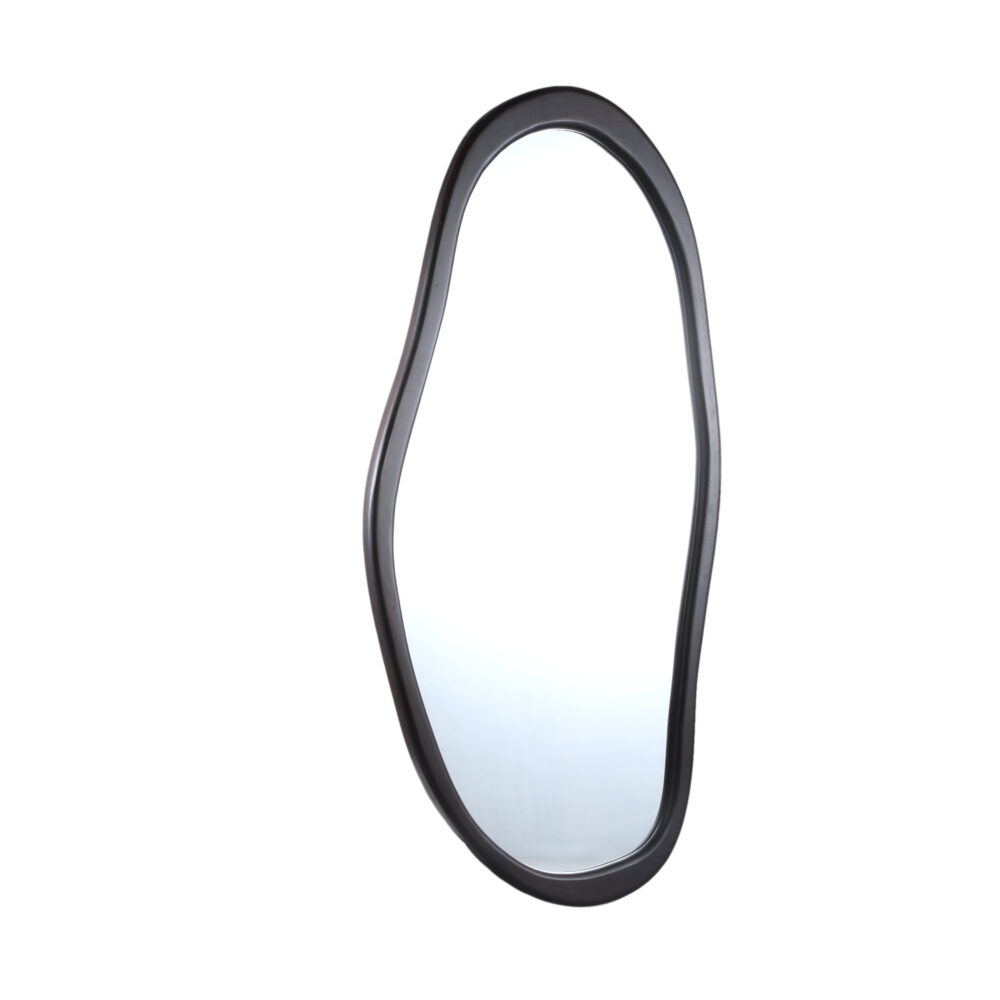 Spiegel Barragh Brown Solid Wood Organic Mirror Oval - Afbeelding 4