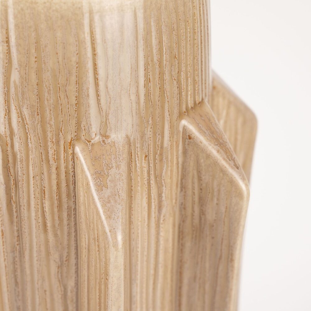 Vaas Medoc 15x36 cm - luster taupe - Afbeelding 3