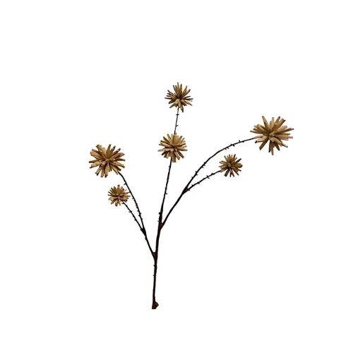 Kunsttak camptotheca fruit spray 79 cm beige